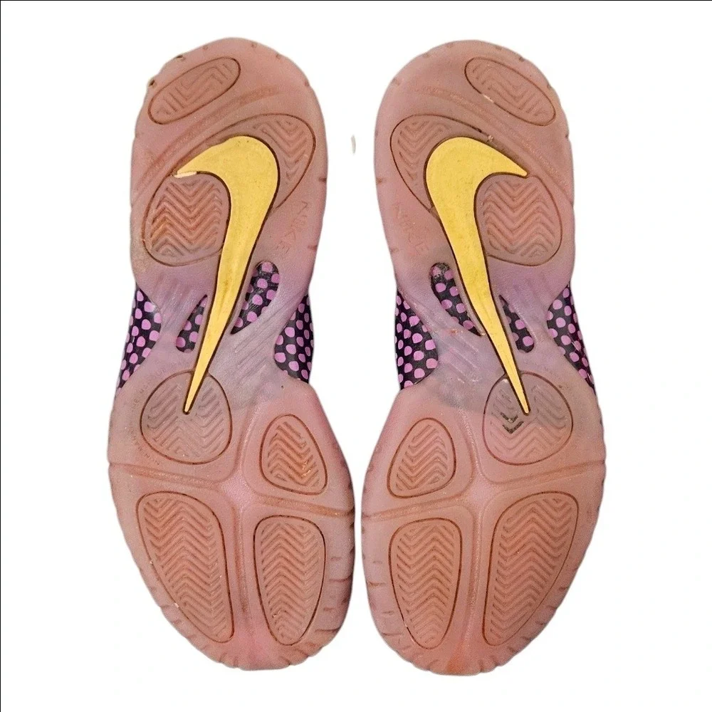 Nike Little Posite One GS Laser Fuchsia Black Kids Basketball Shoes 644791-011